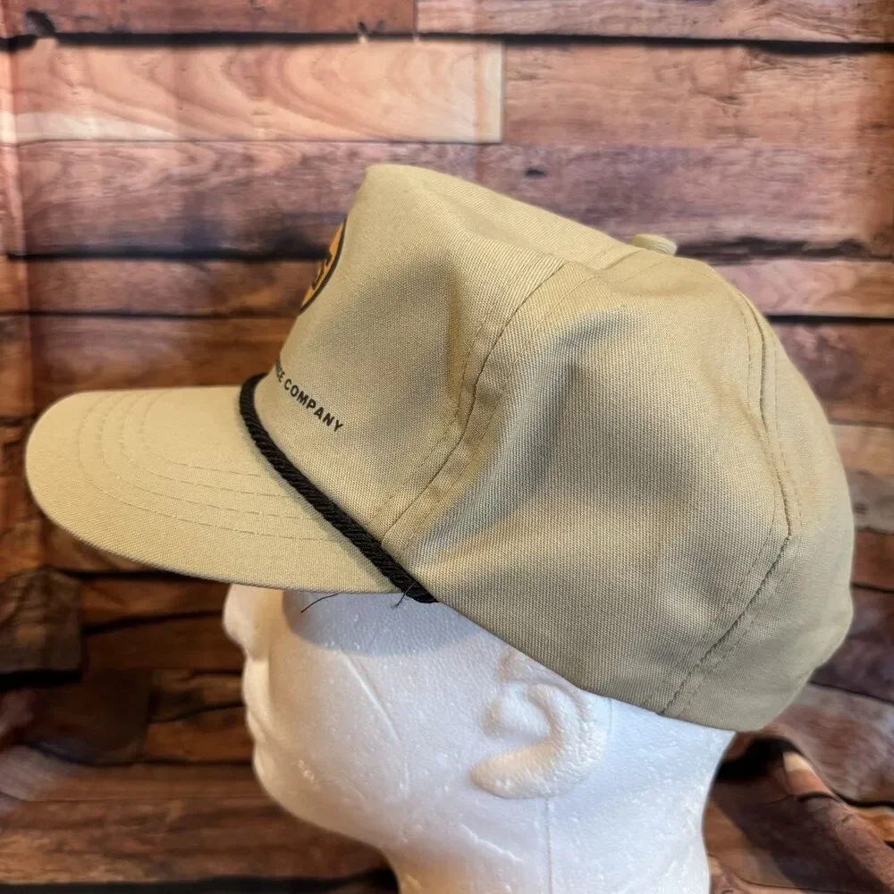 Vintage SPS Southwestern Public Service Company Hat Made USA Leather Strap Back